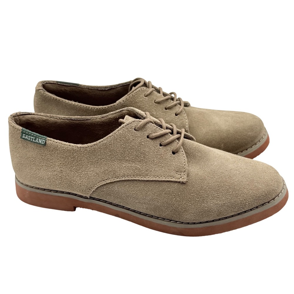 Eastland Women's Bucksport Suede Derby Shoes Tan Size 8M Style 3949-29 NWOB